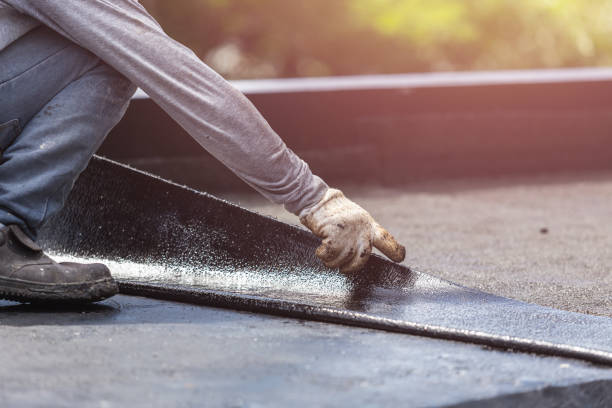 Professional Waterproofing technician working in Hemlock, NY